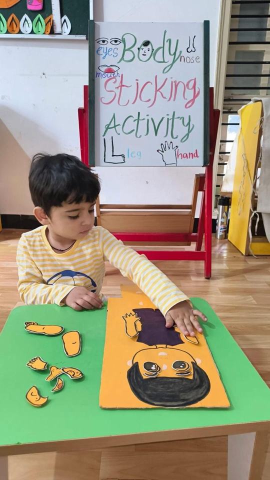 Body parts sticking activity