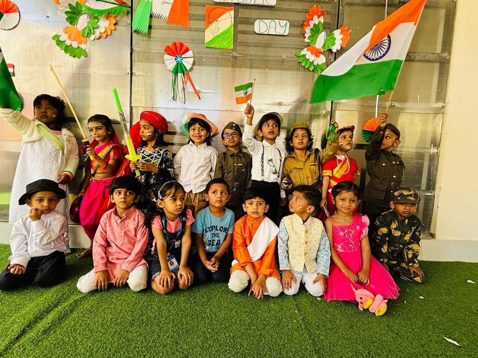 Republic Day with flags
